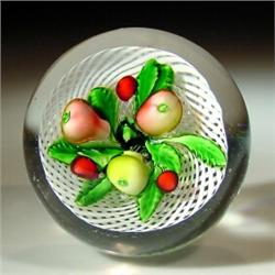 Antique Saint Louis fruit paperweight 