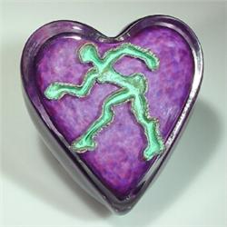 Andrew Fote "The Seeker" heart paperweight 