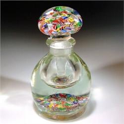 Chinese scrambled millefiori perfume bottle