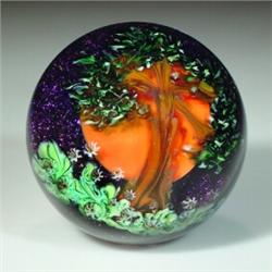 David Salazar 2000 Moonlit Garden paperweight