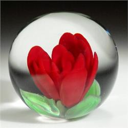 Drew Ebelhare unusual crimp rose paperweight