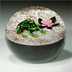 Ken Rosenfeld 1999 mini frog paperweight 