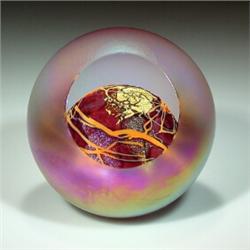 Glass Eye Studio 1996 "Mars" paperweight