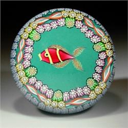 Perthshire 2000 "Kissing Fish" paperweight