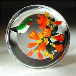 Rick Ayotte 1984 hummingbird paperweight