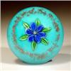 Ronald Hansen mini blue flower paperweight 