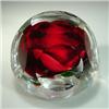 Image 1 : Ronald Hansen red rose paperweight 