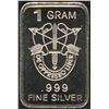 Image 1 : 1 Gram .999 Silver US Special Forces Insignia Bullion Bar