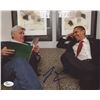 Image 1 : Jay Leno Signed 8x10 Photo with Barack Obama (JSA COA)