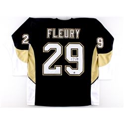 Marc-Andre Fleury Signed Penguins Jersey (TSE COA)