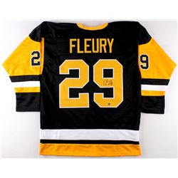 Marc-Andre Fleury Signed Penguins Jersey (TSE COA)