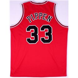 Scottie Pippen Bulls On-Court Style Custom Stitched Jersey (Size XL)