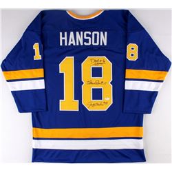 Dave Hanson, Steve Carlson &amp; Jeff Carlson Signed Hanson Brothers "Slap Shot" Chiefs Jersey (JSA 