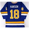 Image 1 : Dave Hanson, Steve Carlson &amp; Jeff Carlson Signed Hanson Brothers "Slap Shot" Chiefs Jersey (JSA 