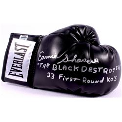 Earnie Shavers Signed Everlast Boxing Glove Inscribed "The Black Destroyer" &amp; "23 First Round KO