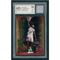 LeBron James 2003-04 Upper Deck L.J. Freshman Season #32 with Piece of Game Used Jersey Rookie Card 