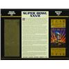 Image 1 : Commemorative Super Bowl XXVII Score Card With 22 Kt Gold Ticket: Cowboys vs. Bills