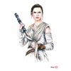 Image 1 : "Rey" Star Wars Limited Edition 8" x 12" Signed Comic Art Print by Thang Nguyen #5/25 (PA COA)