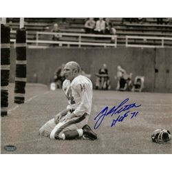 Y. A. Tittle Signed 8x10 Photo Inscribed "HOF 71" (Schwartz COA)