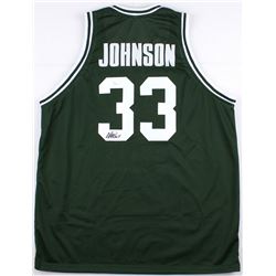 Magic Johnson Signed Michigan State Jersey (JSA COA)