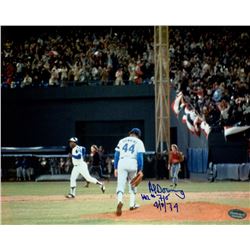 Al Downing Signed Dodgers 8x10 Photo Inscribed "HR #715 4/8/74" (Schwartz COA)