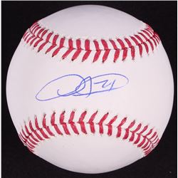 Dexter Fowler Signed OML Baseball (Schwartz COA)