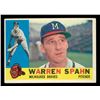 Image 1 : Warren Spahn 1960 Topps #445