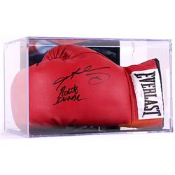 Sugar Ray Leonard &amp; Roberto Duran Signed Everlast Boxing Glove with Display Case (PSA COA)