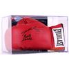 Image 1 : Sugar Ray Leonard &amp; Roberto Duran Signed Everlast Boxing Glove with Display Case (PSA COA)