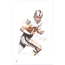 Fred Biletnikoff Signed LE Raiders 11x17 Lithograph G/P #47/50 (Autograph Reference COA)