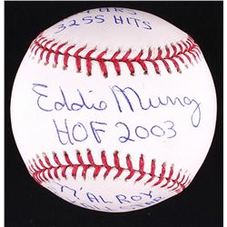 Eddie Murray Signed OML Baseball With (5) Inscriptions (PSA &amp; JSA Hologram)