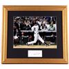 Image 1 : Derek Jeter Signed Yankees 19x21 Custom Framed Display (PSA LOA)