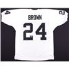 Image 1 : Willie Brown Signed Raiders Jersey Inscribed "HOF 84" (JSA COA)