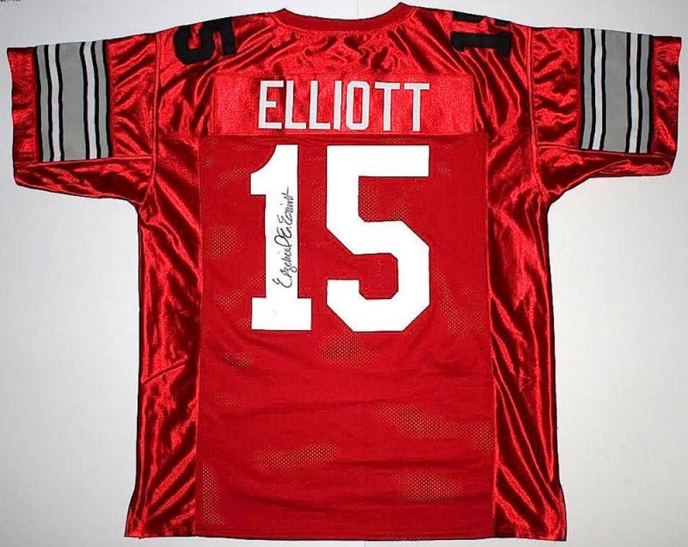 Ezekiel Elliott Signed Ohio State Jersey (JSA COA)