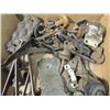 Image 2 : BOX LOT VINTAGE FURNITURE HARDWARE CASTERS LATCHES