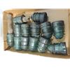 Image 1 : LOT 13 ANTIQUE GLASS ELECTRIC INSULATORS