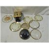 Image 1 : CLOCK PARTS LOT FACES GLASS CRYSTALS WORKS MORE