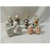 Image 1 : BOX LOT 6 PAIRS ANTIQUE VINTAGE SALT PEPPER SETS