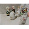 Image 2 : BOX LOT 6 PAIRS ANTIQUE VINTAGE SALT PEPPER SETS