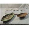 Image 1 : FRANKOMA PLATES RED WING POTTERY DISHES LOT