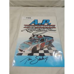 TIM SAUTER NASCAR AUTOGRAPHED PHOTOGRAPH