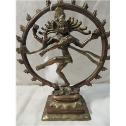 VINTAGE BRASS SHEVA SCULPTURE INDIAN