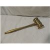 Image 1 : TOP BRASS GAVEL HAMMER AUCTIONEER JUDGE