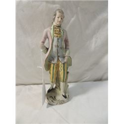 COLONIAL STANDING FIGURE SCULPTURE BISQUE