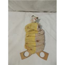 ANTIQUE VINTAGE 1800'S SCISSOR WOOD PUPPET
