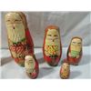 Image 2 : CHRISTMAS NESTING SANTAS IN WOOD AND BELL