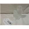 Image 1 : FROSTED CRYSTAL GLASS OWL FIGURE STATUE SCUPLTURE