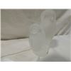 Image 2 : FROSTED CRYSTAL GLASS OWL FIGURE STATUE SCUPLTURE