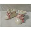 Image 1 : PAIR VINTAGE CERAMIC BABY SHOES 1946 DATED