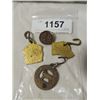 Image 1 : LOT 4 ANTIQUE DOG ANIMAL TAGS REGISTRATION 1940'S